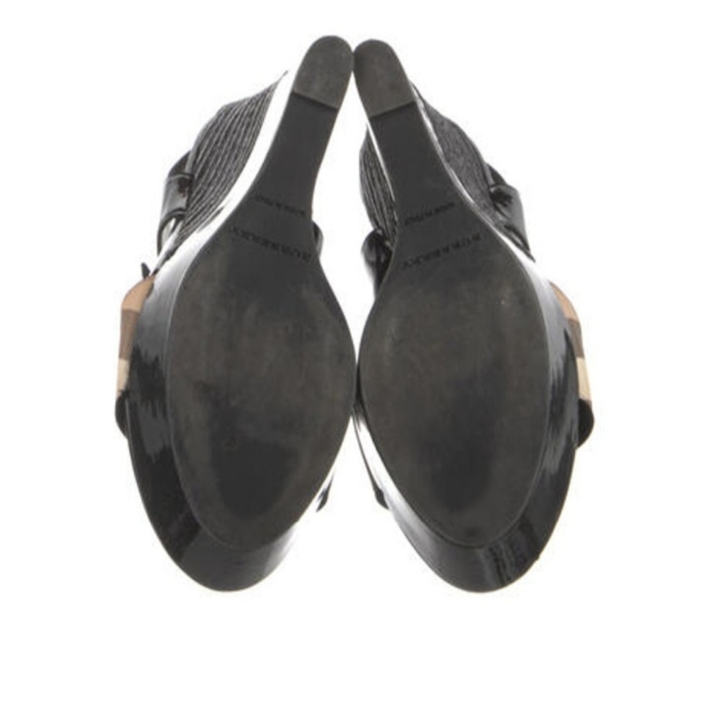 Burberry Nova Check Pattern Slingback Sandals - Picture 5 of 5